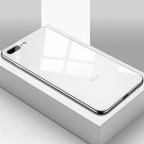 Luxury Glass Case For Apple iphone 6 7 8 10 Plus X XS XR MAX Cover 7plus 8plus 6G 6S XSMAX Plating Mirror Glossy Cell Phone Case