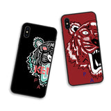 Kenzoe Cool Tiger head Couple phone case for iphone 6 6S plus 7 7plus 8 8plus X XS 11 pro max XR Leisure Patterned phone cover