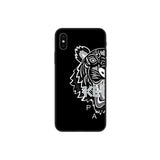 Kenzoe Cool Tiger head Couple phone case for iphone 6 6S plus 7 7plus 8 8plus X XS 11 pro max XR Leisure Patterned phone cover
