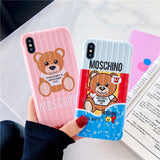 new popular cute big bear For iPhone 11 11Pro 8 8P 7 7P XR Xs Max TPU Soft shell