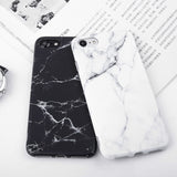 Imd Marble Stone Gel Case for Apple iPhone 7 6s 6 8 Plus 5 5s SE X 10 XR XS Max Cases Black White Soft Squishy phone Case