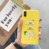 Matte Phone Cases For iPhone 11 Pro 6 6S 8Plus X XR 7Plus XS Max Cute Avocado Funny Dinosaur Soft Silicone Candy Case Capa Coqua