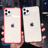 Shockproof Silicone Phone Case For iPhone 11 11Pro Max X XS XR XS Max 8 7 Plus 6 6S Plus Case Transparent Protection Back Cover