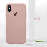 Original official Liquid Silicone Case For iphone 7 8 6S 6 Plus 11 Pro Max X Case for iphone XS MAX XR X Soft Cover With logo