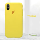 Original official Liquid Silicone Case For iphone 7 8 6S 6 Plus 11 Pro Max X Case for iphone XS MAX XR X Soft Cover With logo