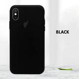 Original official Liquid Silicone Case For iphone 7 8 6S 6 Plus 11 Pro Max X Case for iphone XS MAX XR X Soft Cover With logo
