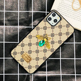 Luxury 3D Gemstone Bee Phone Case for iPhone 11 11 Pro 11 Pro Max 6 6s 7 8 Plus X XR Xs Max Fashion Glitter Jewelled Case
