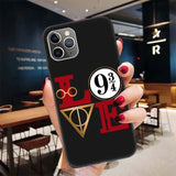 Potter Love Black Case for Apple iPhone 11 Pro XR 7 8 6 6S Plus X XS MAX 5 5S SE Soft TPU Silicone Phone Cover Case