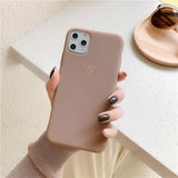 N1986N Phone Case For iPhone 11 Pro X XR XS Max 6 6s 7 8 Plus Fashion Cute Cartoon Gold Love Heart Soft TPU For iPhone 11 Cover