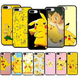 EWAU Pikachu Soft Silicone phone case for iphone 5 5s SE 6 6s 7 8 plus X XR XS 11 Pro Max