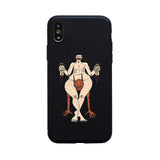 polly nor painting art soft Silicone black cover phone case for iPhone 6 7 8 plus 5 5s 6s se X XS MAX XR Tpu best design Housing