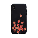 polly nor painting art soft Silicone black cover phone case for iPhone 6 7 8 plus 5 5s 6s se X XS MAX XR Tpu best design Housing