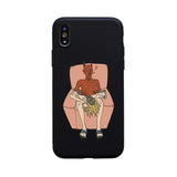 polly nor painting art soft Silicone black cover phone case for iPhone 6 7 8 plus 5 5s 6s se X XS MAX XR Tpu best design Housing