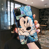 Fashion Blue Ray for iPhone 11 Pro Case Cute Cartoon Minnie Soft Silicone Funda for iPhone 7 8 6 S Plus X XR Xs Max Case
