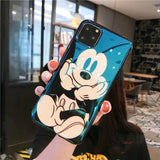 Fashion Blue Ray for iPhone 11 Pro Case Cute Cartoon Minnie Soft Silicone Funda for iPhone 7 8 6 S Plus X XR Xs Max Case