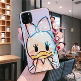 Fashion Blue Ray for iPhone 11 Pro Case Cute Cartoon Minnie Soft Silicone Funda for iPhone 7 8 6 S Plus X XR Xs Max Case
