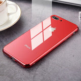 Tempered Glass Luxury Phone Case Cover For iPhone 11 Pro Max X XR XS 7 6s 8 Plus 8plus 7plus Black Gold Red White Carcasas Coque