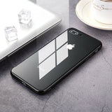 Tempered Glass Luxury Phone Case Cover For iPhone 11 Pro Max X XR XS 7 6s 8 Plus 8plus 7plus Black Gold Red White Carcasas Coque
