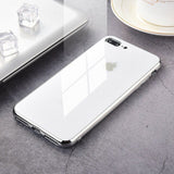 Tempered Glass Luxury Phone Case Cover For iPhone 11 Pro Max X XR XS 7 6s 8 Plus 8plus 7plus Black Gold Red White Carcasas Coque