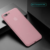 Semi Transparent Matte Frosted Phone Case for iPhone 7 8 X 6 6S Plus 5 Anti-Slip for iPhone XR XS MAX 11 Pro MAX Ultra Slim Case