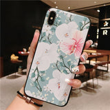 3D emboss flower silicone case for iphone x xr xs max 6splus 8 7plus 5s 5se on for iphone 6s plus case for iphone 7 plus case