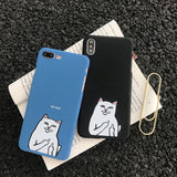 Zagter Cute Cartoon Cat Ultra Thin Phone Case For iphone 7 6 6S 8 Plus Case For iphone X 11 pro Funny Animal over