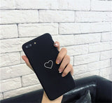 Cute Love Heart Print Back Cover For iPhone X XR XS 11 Pro MAX 8 7 6 6S Plus 5 5S SE Phone Case Hard PC Cases Coque For iPhone 7