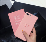 Cute Love Heart Print Back Cover For iPhone X XR XS 11 Pro MAX 8 7 6 6S Plus 5 5S SE Phone Case Hard PC Cases Coque For iPhone 7