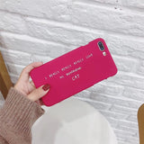 Cute Love Heart Print Back Cover For iPhone X XR XS 11 Pro MAX 8 7 6 6S Plus 5 5S SE Phone Case Hard PC Cases Coque For iPhone 7