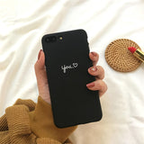 Cute Love Heart Print Back Cover For iPhone X XR XS 11 Pro MAX 8 7 6 6S Plus 5 5S SE Phone Case Hard PC Cases Coque For iPhone 7