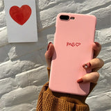 Cute Love Heart Print Back Cover For iPhone X XR XS 11 Pro MAX 8 7 6 6S Plus 5 5S SE Phone Case Hard PC Cases Coque For iPhone 7