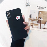 Cute Love Heart Print Back Cover For iPhone X XR XS 11 Pro MAX 8 7 6 6S Plus 5 5S SE Phone Case Hard PC Cases Coque For iPhone 7