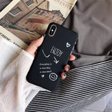 Cute Love Heart Print Back Cover For iPhone X XR XS 11 Pro MAX 8 7 6 6S Plus 5 5S SE Phone Case Hard PC Cases Coque For iPhone 7