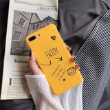 Cute Love Heart Print Back Cover For iPhone X XR XS 11 Pro MAX 8 7 6 6S Plus 5 5S SE Phone Case Hard PC Cases Coque For iPhone 7
