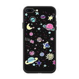 Cute Cartoon Silicone Phone Case For iPhone 7 8 6 6s Plus X 5 5s SE XS Max XR Cover Love Heart Black Capa For iPhone 11 pro max