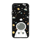 Cute Cartoon Silicone Phone Case For iPhone 7 8 6 6s Plus X 5 5s SE XS Max XR Cover Love Heart Black Capa For iPhone 11 pro max
