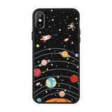 Cute Cartoon Silicone Phone Case For iPhone 7 8 6 6s Plus X 5 5s SE XS Max XR Cover Love Heart Black Capa For iPhone 11 pro max