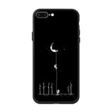 Cute Cartoon Silicone Phone Case For iPhone 7 8 6 6s Plus X 5 5s SE XS Max XR Cover Love Heart Black Capa For iPhone 11 pro max