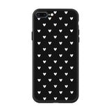 Cute Cartoon Silicone Phone Case For iPhone 7 8 6 6s Plus X 5 5s SE XS Max XR Cover Love Heart Black Capa For iPhone 11 pro max