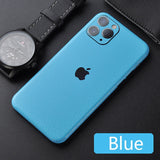 New Leather Skin Sticker For iPhone 6 6S 7 8 X 11 Back Film Thin Protector Protective Cover Paste Rear Decorative Sticker