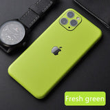 New Leather Skin Sticker For iPhone 6 6S 7 8 X 11 Back Film Thin Protector Protective Cover Paste Rear Decorative Sticker