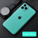 New Leather Skin Sticker For iPhone 6 6S 7 8 X 11 Back Film Thin Protector Protective Cover Paste Rear Decorative Sticker