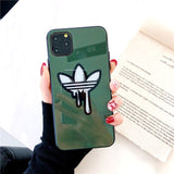 American Street Sports Temperd Glass Case for iPhone 11 Pro Xs Max XR X 6 6s 7 8 Plus Brand Phone Cover Cases Coque