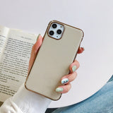 Luxury Soft TPU Plating Case For iPhone 11 Pro Max XR X XS Max 6 6S 7 8 Plus Phone Case Silicon Cover For iPhone XR With Logo
