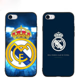 Football Real Madrid team logo Phone Case For IPhone 7 8 Plus XS Max XR Cases For IPhone X 8 7 6 6S Plus 5 SE Soft TPU Cover