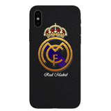 Real Madrid Logo Gift Soft Silicone Phone Case for iPhone XS XR MAX X10 5 5S 5SE 6 6S 6Plus 7 7Plus 8 8Plus