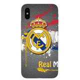 Real Madrid Logo Gift Soft Silicone Phone Case for iPhone XS XR MAX X10 5 5S 5SE 6 6S 6Plus 7 7Plus 8 8Plus