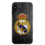 Real Madrid Logo Gift Soft Silicone Phone Case for iPhone XS XR MAX X10 5 5S 5SE 6 6S 6Plus 7 7Plus 8 8Plus