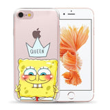 Best Friend SpongeBob Patrick Soft TPU Case For iPhone 7 8 6 6S Plus 5S SE X XS Max XR Silicon Cover For Capa iPhone X