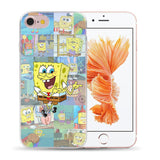 Best Friend SpongeBob Patrick Soft TPU Case For iPhone 7 8 6 6S Plus 5S SE X XS Max XR Silicon Cover For Capa iPhone X